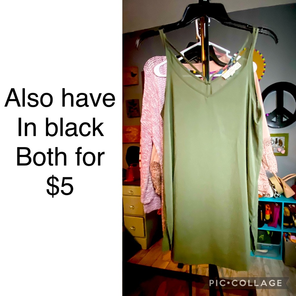 Silk tank top x2